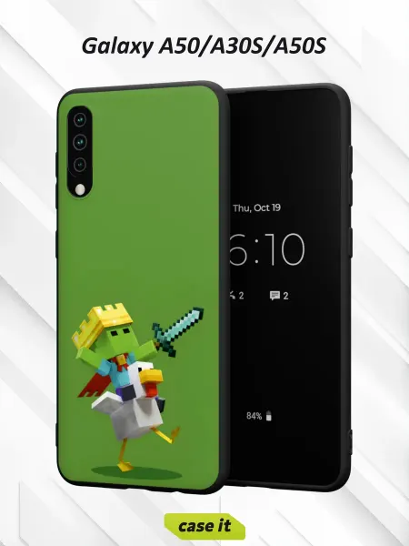 Case it Чехол на Samsung A50 A30S A50Sс принтом Minecraft