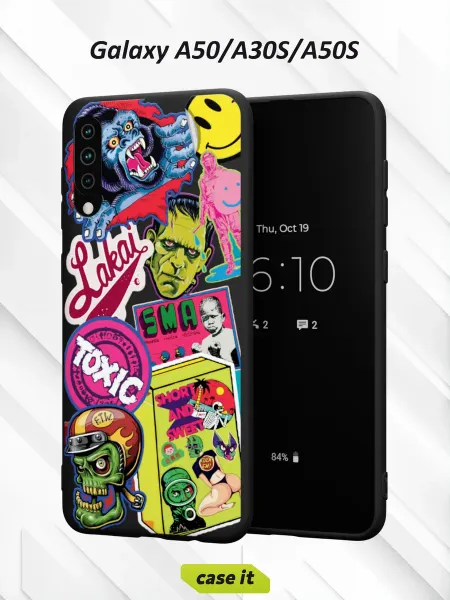 Case it Чехол на Samsung A50 A30S A50Sс принтом Toxic mix