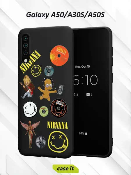 Case it Чехол на Samsung A50 A30S A50Sс принтом Nirvana