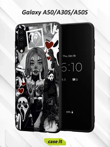 Case it Чехол на Samsung A50 A30S A50Sс принтом Готическая девушка