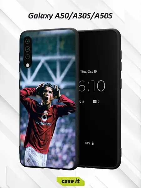 Case it Чехол на Samsung A50 A30S A50Sс принтом Криштиану Роналду