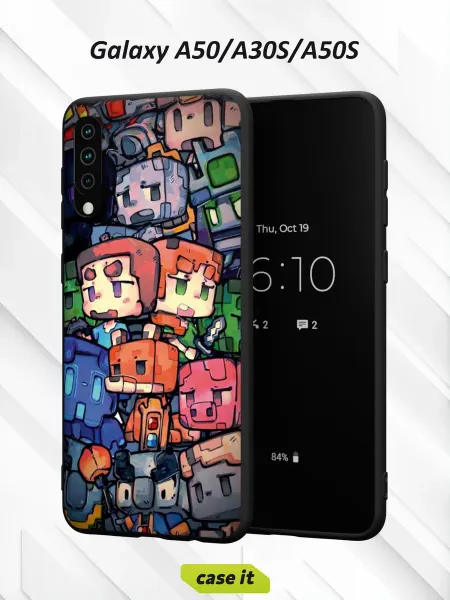 Case it Чехол на Samsung A50 A30S A50Sс принтом Майнкрафт
