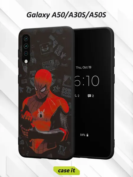 Case it Чехол на Samsung A50 A30S A50Sс принтом Человек паук