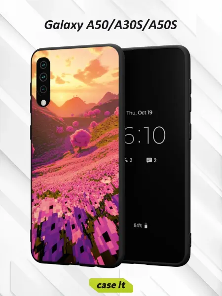 Case it Чехол на Samsung A50 A30S A50Sс принтом Пиксельные поля