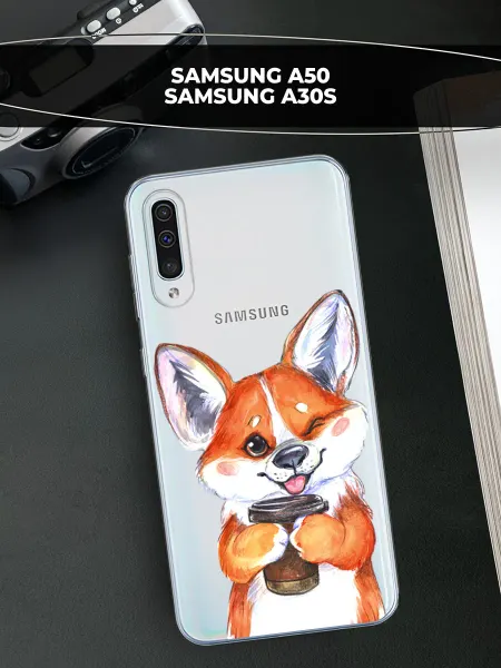 Samsung Чехол на Galaxy A50 A30s с собакой