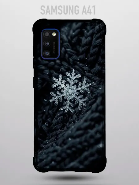 Vivicase Чехол на SAMSUNG A41 с принтом снежинка