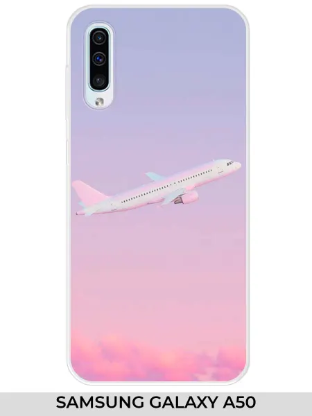 Samsung Чехол на A50 (для Самсунг А50) с самолетом