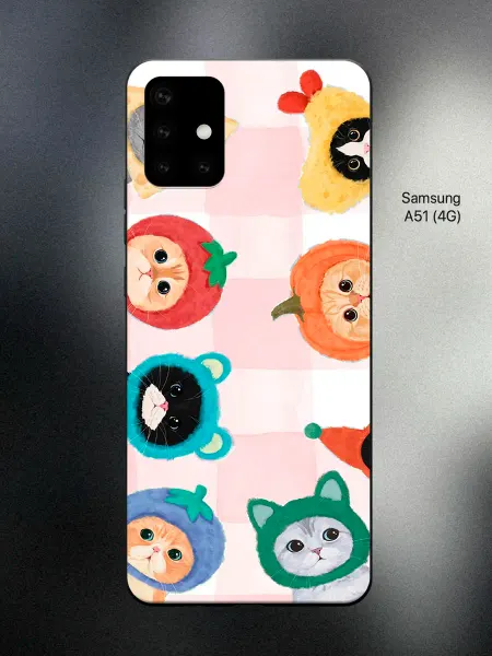 ANP Case Чехол на Samsung A51 с котиками