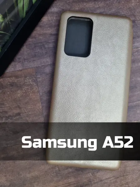 MixCase Чехол-книжка на Samsung Galaxy A52 золотистый