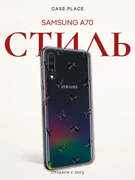 Case Place Чехол на Samsung A70 с бантиками