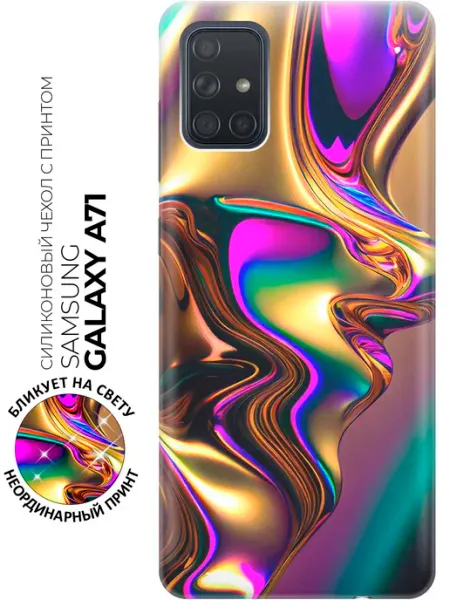 Samsung Чехол на Galaxy A71 с цветочками