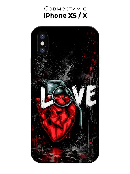 Vip Case Чехол на Apple iPhone X Xs Сердце на взводе