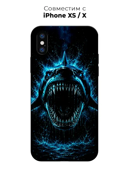 Vip Case Чехол на Apple iPhone X Xs Глубинный Хищник