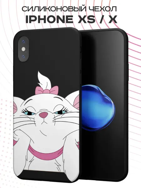 FACTORIA Чехол на Apple iPhone X и XS с принтом Кошечка Мари