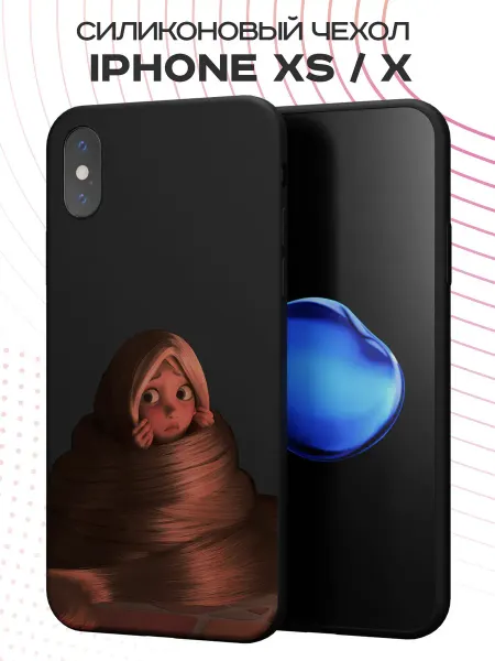 FACTORIA Чехол на Apple iPhone X и XS с принтом Рапунцель
