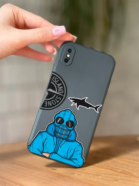 PBl store Чехол на Apple iPhone X и XS с принтом Stone Island