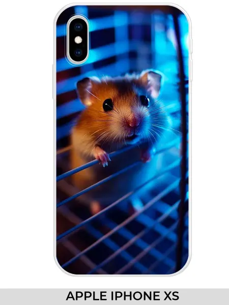 NOOTO Чехол на Apple iPhone XS (для Айфон иксэс) с хомяком