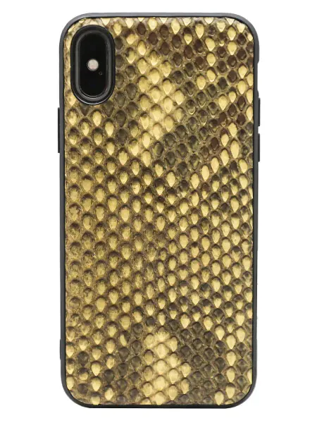 CraftCase Чехол на iPhone X Yellow Python back