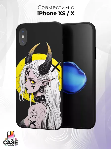Cover Case Чехол на iPhone X и XS с принтом Аниме