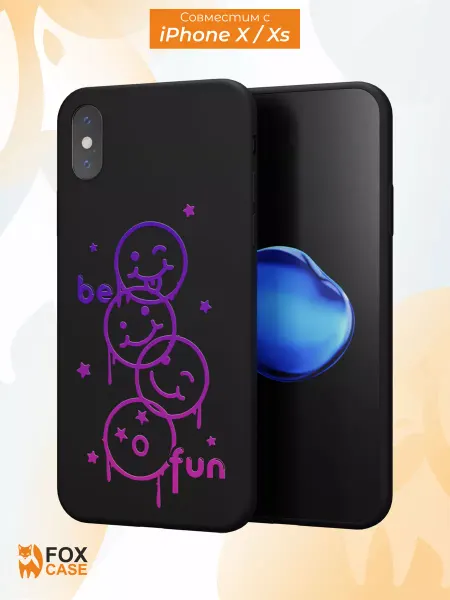 Fox Case Чехол на iPhone X и XS с принтом