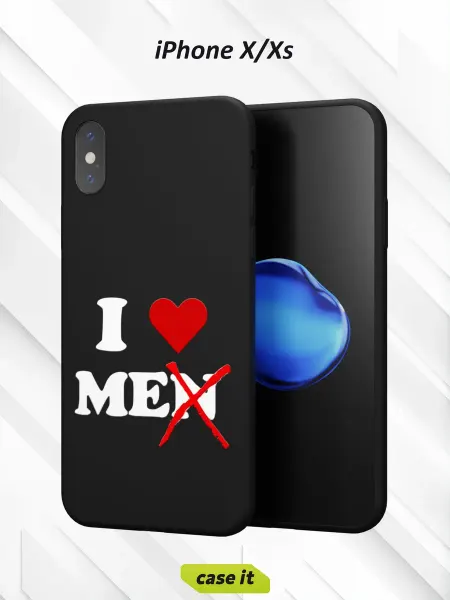 Case it Чехол на iPhone X и XSс принтом I love me
