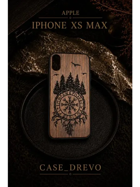 Case_Drevo Деревянный чехол на IPhone XS MAX