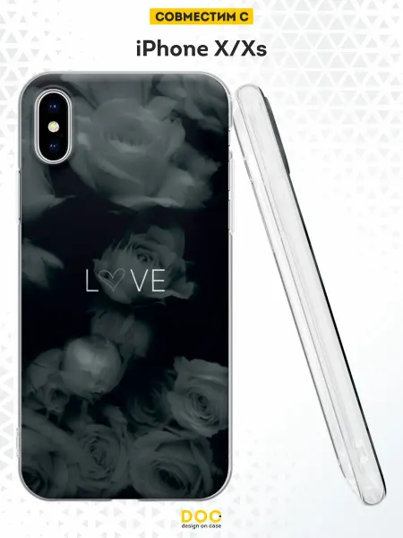 DesignOnCase Чехол на iPhone X и XS с принтом Love