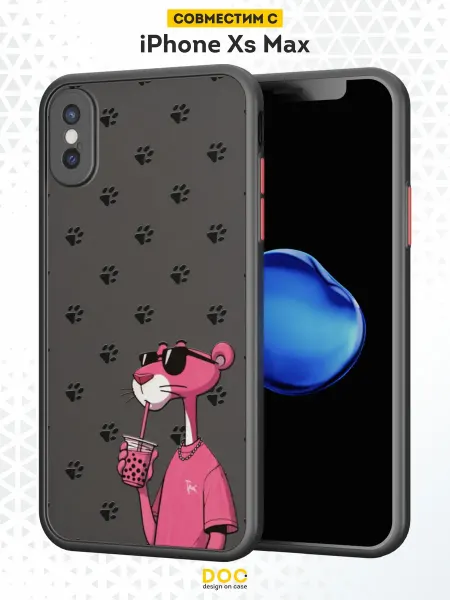 DesignOnCase Чехол Бампер на iPhone XS Max с принтом Пантера