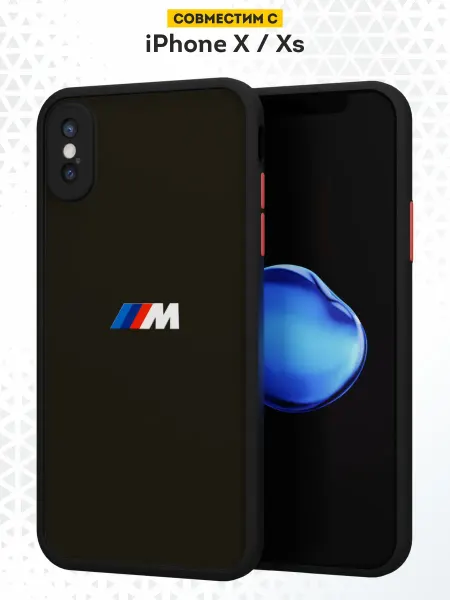 DesignOnCase Чехол Бампер на iPhone X XS с принтом БМВ