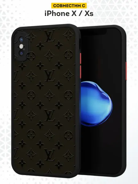 DesignOnCase Чехол бампер на iPhone X XS с принтом Луи Витон