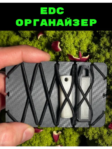 Органайзер EDC Кошелек карманный универсальный (серый)