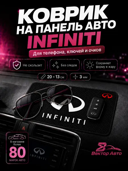 Вектор Авто Коврик на панель авто Infiniti