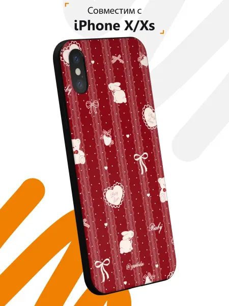 Мобилиус Чехол на iPhone X и XS с принтом Love