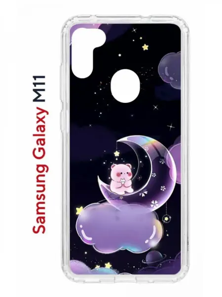 КRUЧЕ Чехол Samsung А11 с рисунком, с принтом с защитой камеры