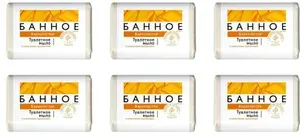 Аист Мыло туалетное Банное Бархатистое,125 г,12 шт