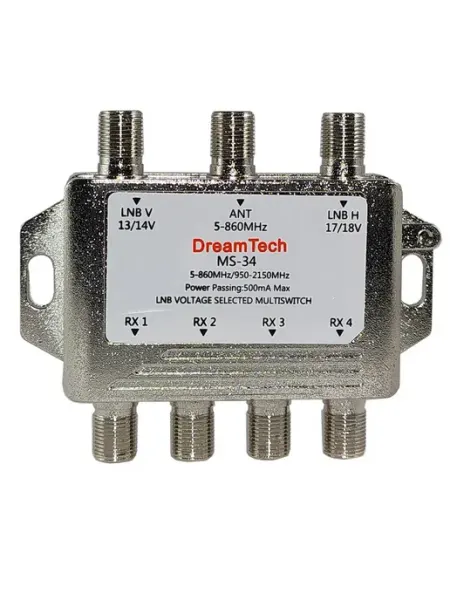 Dreamtech Мультисвитч MS-34 на 4 ТВ