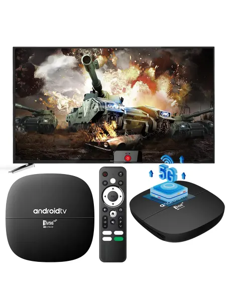 Android 13.0 Smart TV Box 4K с Dual WiFi, BT4.0 (2G+16G) EU