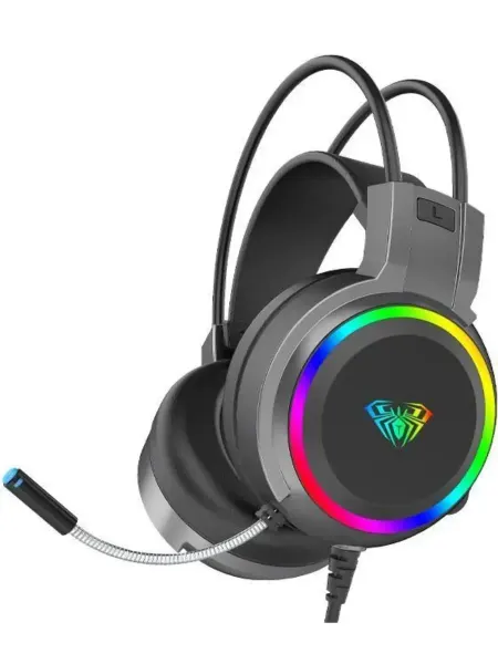 AULA Наушники проводные с микрофоном S608 кабель - 2.1 м