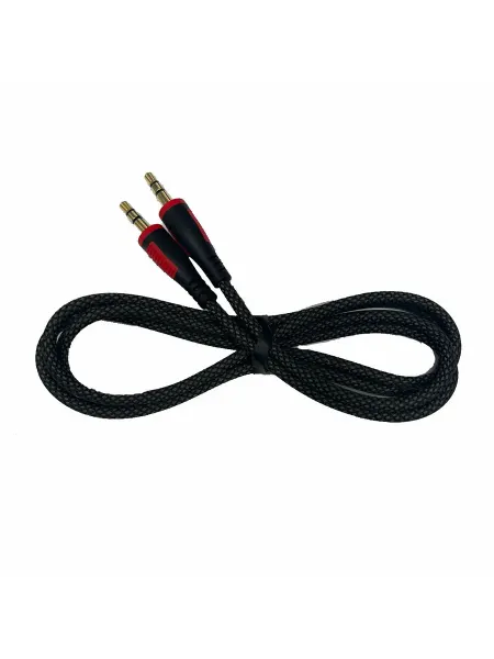 OEM Кабель AUX Borofone bl14 в оплетке 1 метр (Черный)