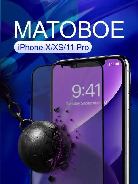 Puloka Защитное матовое стекло на iPhone X Xs 11 Pro бронь телефона