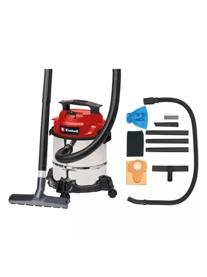 Пылесос строительный Einhell TC-VC 1812 S, 1250 Вт, 12 л, сухая и влажная уборка