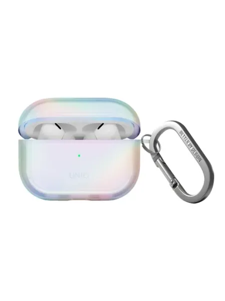 UNIQ Чехол для Airpods Pro 2 из силиконового пластика с карабином