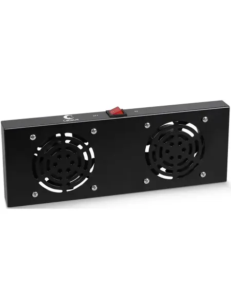 Cabeus Модуль вентиляторный TRAY-FAN2-BK 2 вент. черный