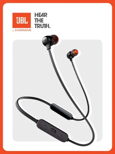 JBL Tune 125BT Беспроводные вакуумные наушники, с микрофоном, USB Type-C, черные