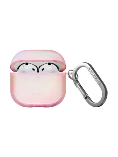 UNIQ Чехол для Airpods 4, Iridescia переливающийся с карабином