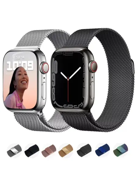Aceshley Металлический магнитный ремешок для часов Apple Watch 42 44…