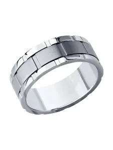 SOKOLOV, Мужское кольцо из стали, 127100011001043