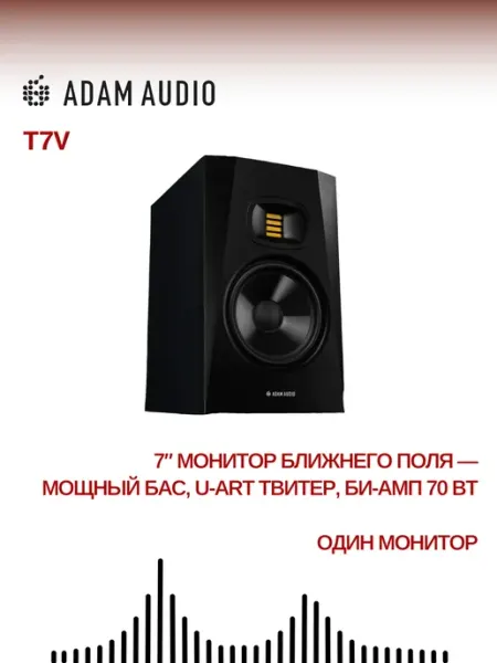 Adam Audio Активный студийный монитор ближнего поля T7V