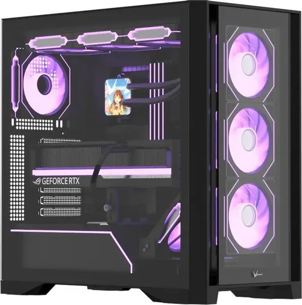 FORMULA Корпус для компьютера Air Power G8 Floe Black ATX без БП