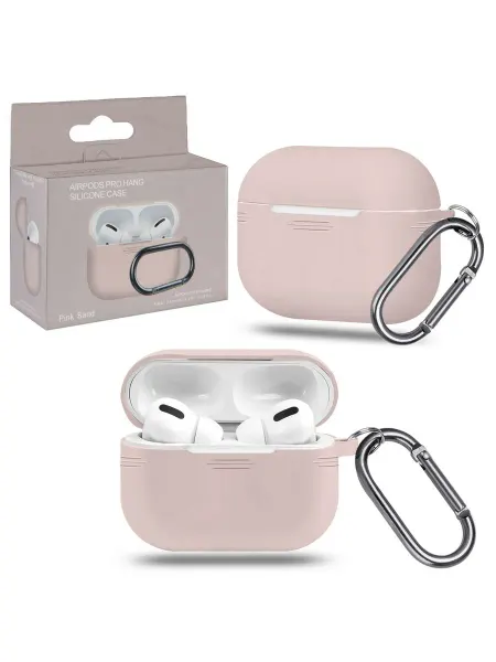 ProAks Силиконовый чехол с карабином для Apple AirPods Pro